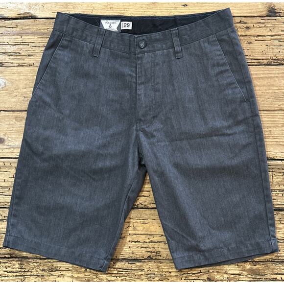 Volcom Women’s Dark Gray Frickin Chino Short Size 29 - Picture 1 of 10